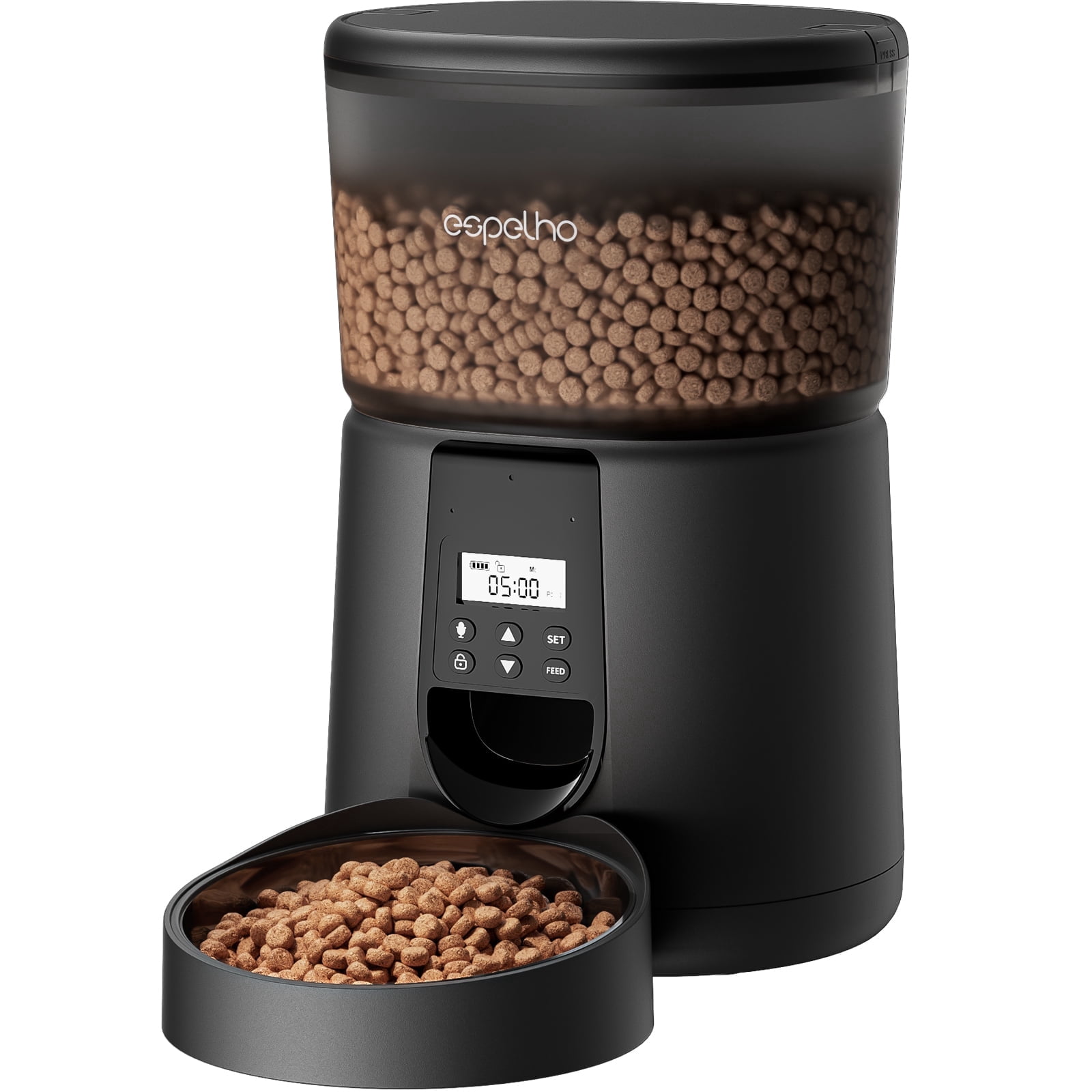 Automatic Cat Feeders, 3L Timed Cat Food Dispenser with Clog-Free Design, Dog Pet Feeder