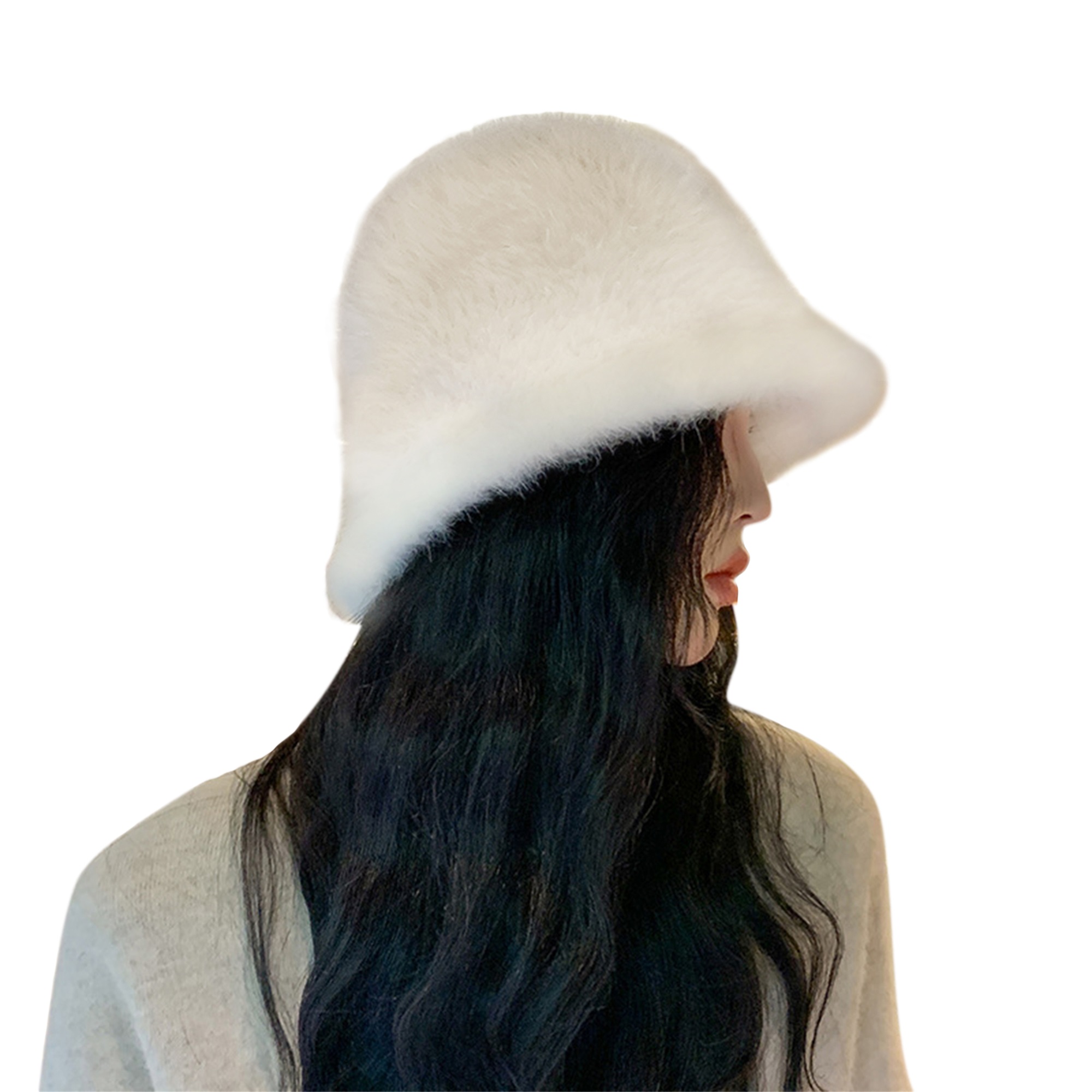 WIDE BRIM BUCKET HAT WITH TIE FELINE FOLKLORE