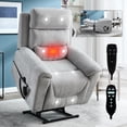thumbnail image 1 of Sesslife Power Lift Recliner Chair for Elderly, Lift Chair Recliners with Massage and Heat, Reclining Mechanism Electric Sofa with 2 Cup Holders and Side Pockets for Living Room, Light Gray, 1 of 8