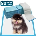 thumbnail image 1 of IMMCUTE Puppy Pads,50 Counts,22inx23in,Small Dog Pee Pad,Disposable&Absorbent Pet Pads, Pee Pads for Dogs with Powerful Absorbency,Wee Wee Pads with 50 Pack, 1 of 7