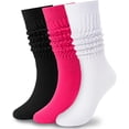 thumbnail image 1 of IMMEKEY 3 Pairs Slouch Socks for Women Size 9-11 Soft Extra Long Scrunch Knee High Boot Socks, 1 of 14