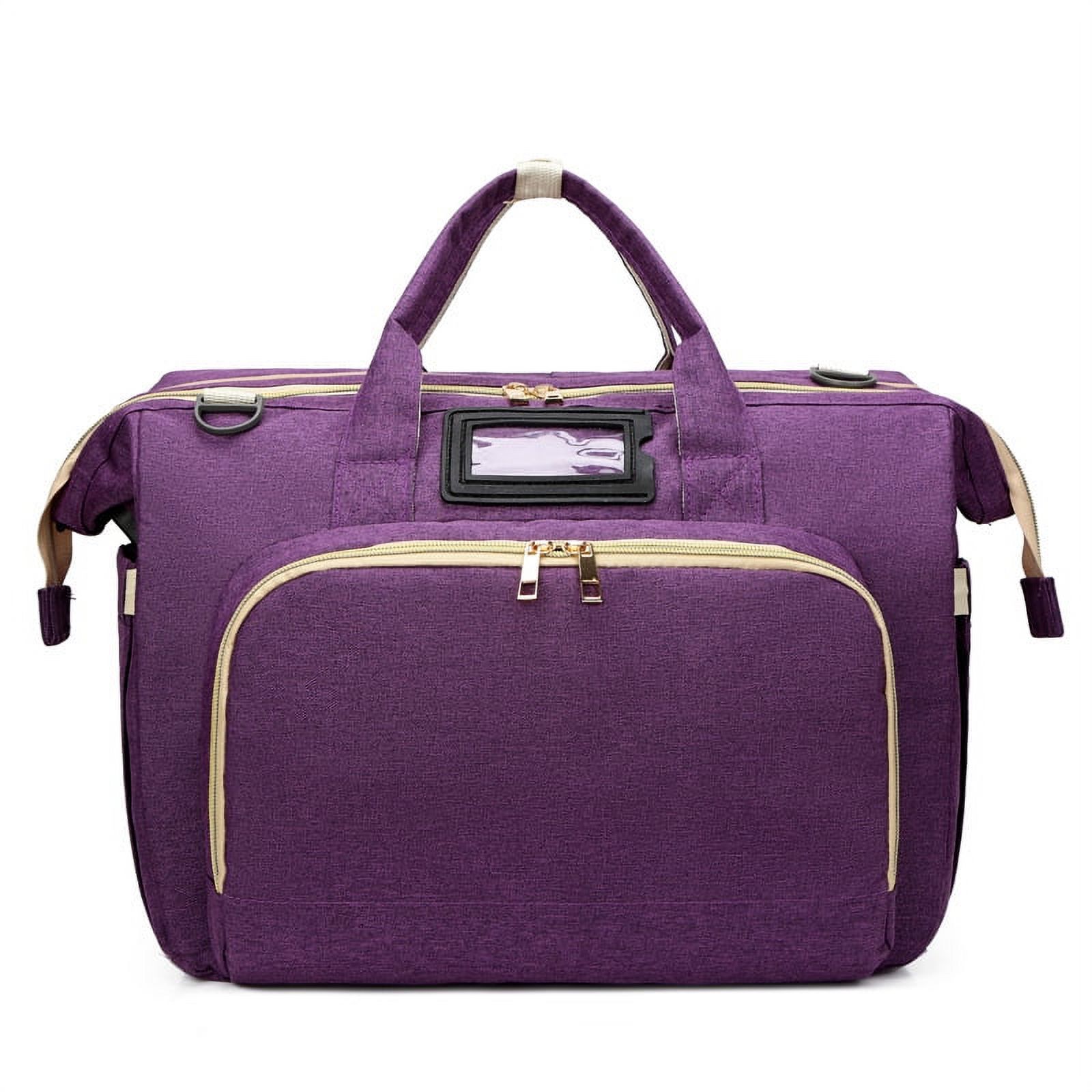 IMMEKEY Travel Diaper Bag Backpack Foldable Baby Bed, Crib Diaper