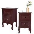 thumbnail image 1 of IMMERE 2pcs Country Style Two-Tier Night Tables Large Size Grown, 1 of 9