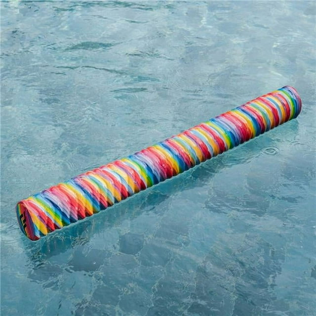 IMMERSA Deluxe Extra Large Jumbo Pool Noodle Colorful Stripes, Heavy
