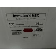 IMMULON 4 HBX 6508 FLAT BOTTOM 2X 8 STRIP ASSEMBLIES 100 ASSEMBLIES, 96 WELLS