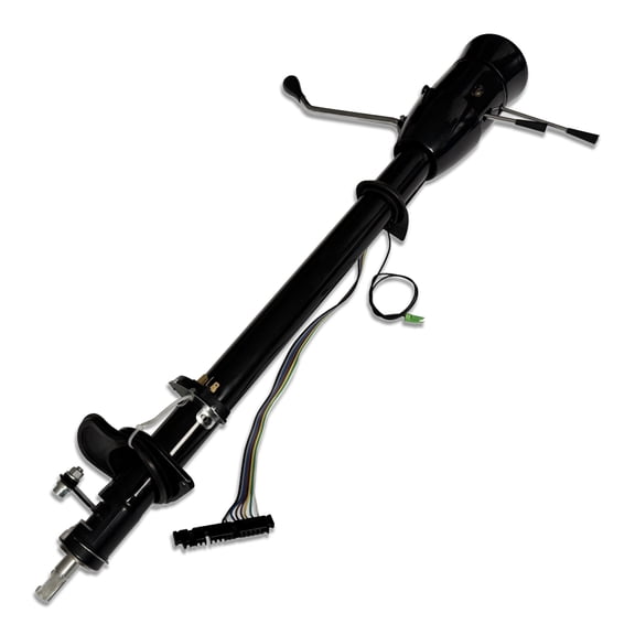IMOOA 33.5" Tilt Auto Steering Column Black with 9 Holes Adapter For Chevy C10 GMC 1967-1972