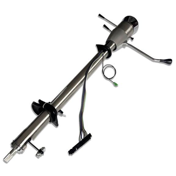 IMOOA 33.5" Tilt Auto Steering Column Plain with 9 Holes Adapter For Chevy C10 GMC 1967-1972