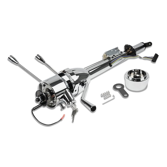 IMOOA GM 28" Tilt Auto Steering Column Chrome with 9 Holes Adapter & Key