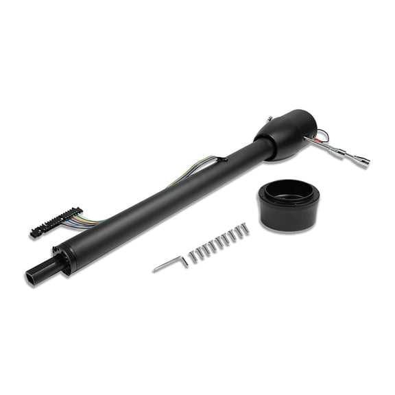 IMOOA GM 32" Floor Shift Tilt Manual Steering Column Black with 9 Holes Adapter No Key