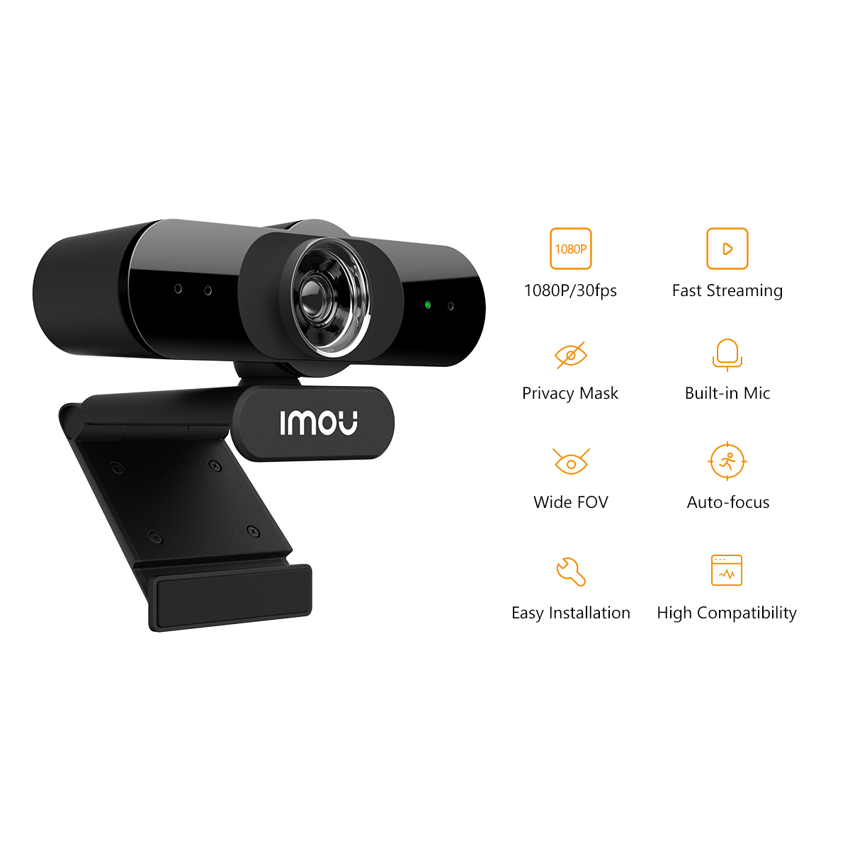 IMOU Full HD 1080P cam USB AutoFocus  Camera With Microphone For