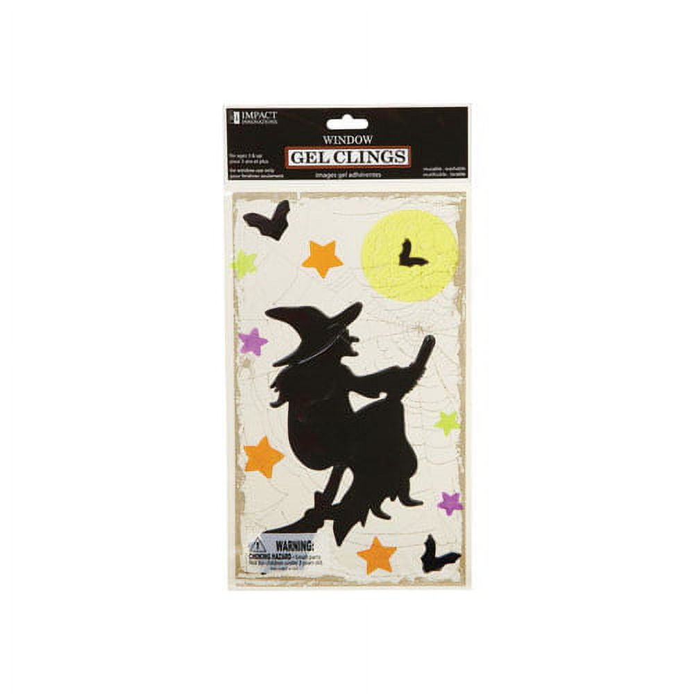 IMPACT INNOVATIONS 82300D 5.5x12 Halloween Gel Cling, Assorted Styles ...