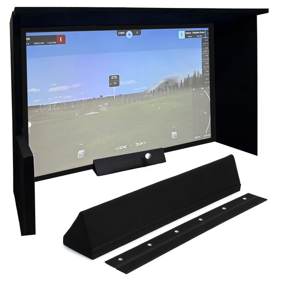 IMPACT SPORTS Golf Enclosure Triangle Bumpers – Impact-Absorbing Safety Padding for Simulator Edges – Connectable Design with Hook & Loop Strip – Rebounds Golf Balls – Fits Bottom Edge & Poles (59'')