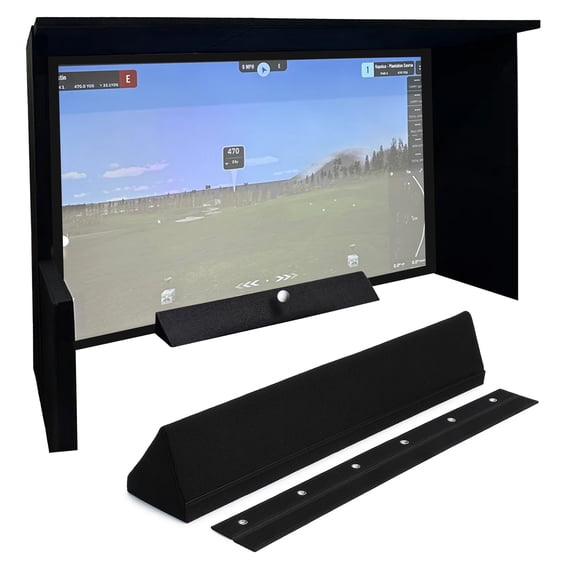 IMPACT SPORTS Golf Enclosure Triangle Bumpers – Impact-Absorbing Safety Padding for Simulator Edges – Connectable Design with Hook & Loop Strip – Rebounds Golf Balls – Fits Bottom Edge & Poles (47'')