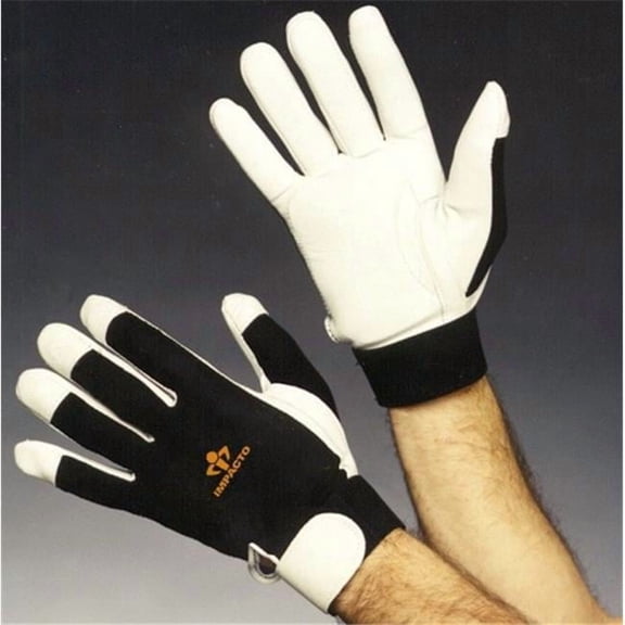 Impacto Anti-Vibration Gloves,S,Black/White,PR BG413S