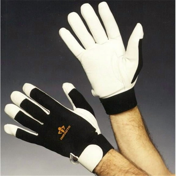 Impacto Anti-Vibration Gloves,L,Black/White,PR BG413L
