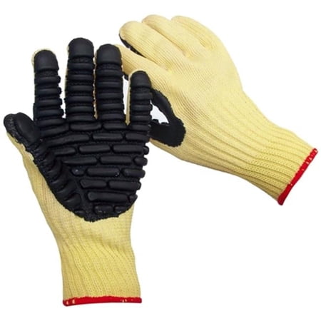 Impacto Anti-Vibration Gloves, XL, Black/Yellow, PR 4742