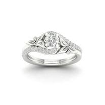 IMPERIAL Promise Round White Rings, 6", Diamond