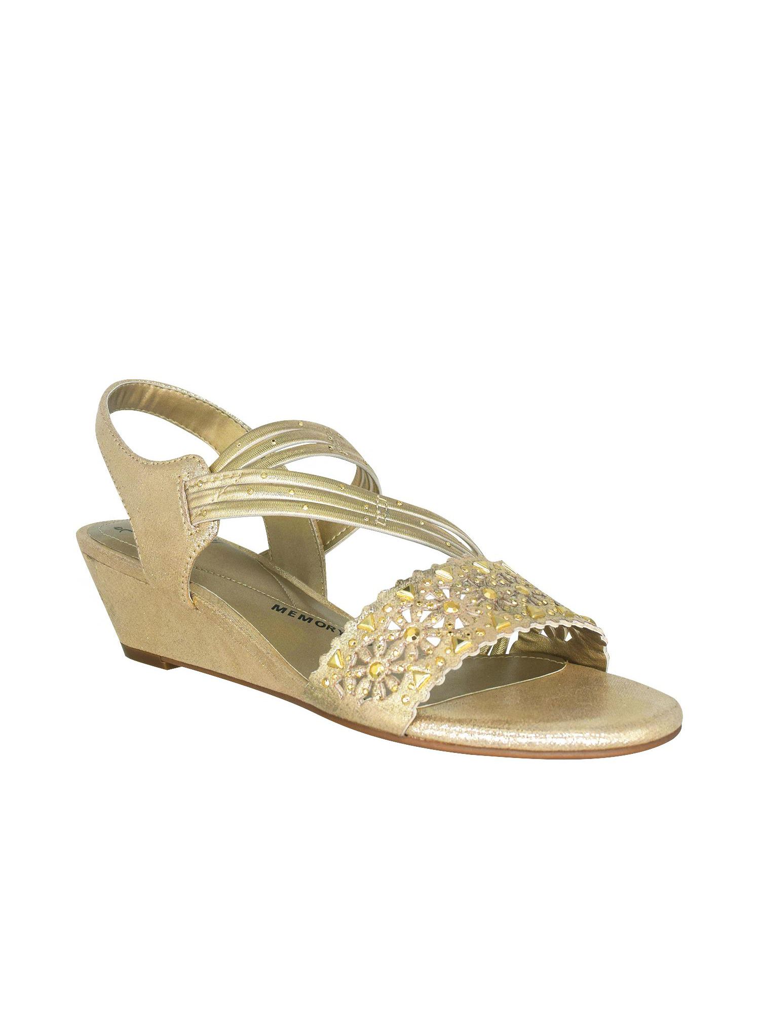 Impo Women's Galaxy Sandals, Size 7.5 Black - Embellished Multi-Strap Sandals With Comfortable Midsole