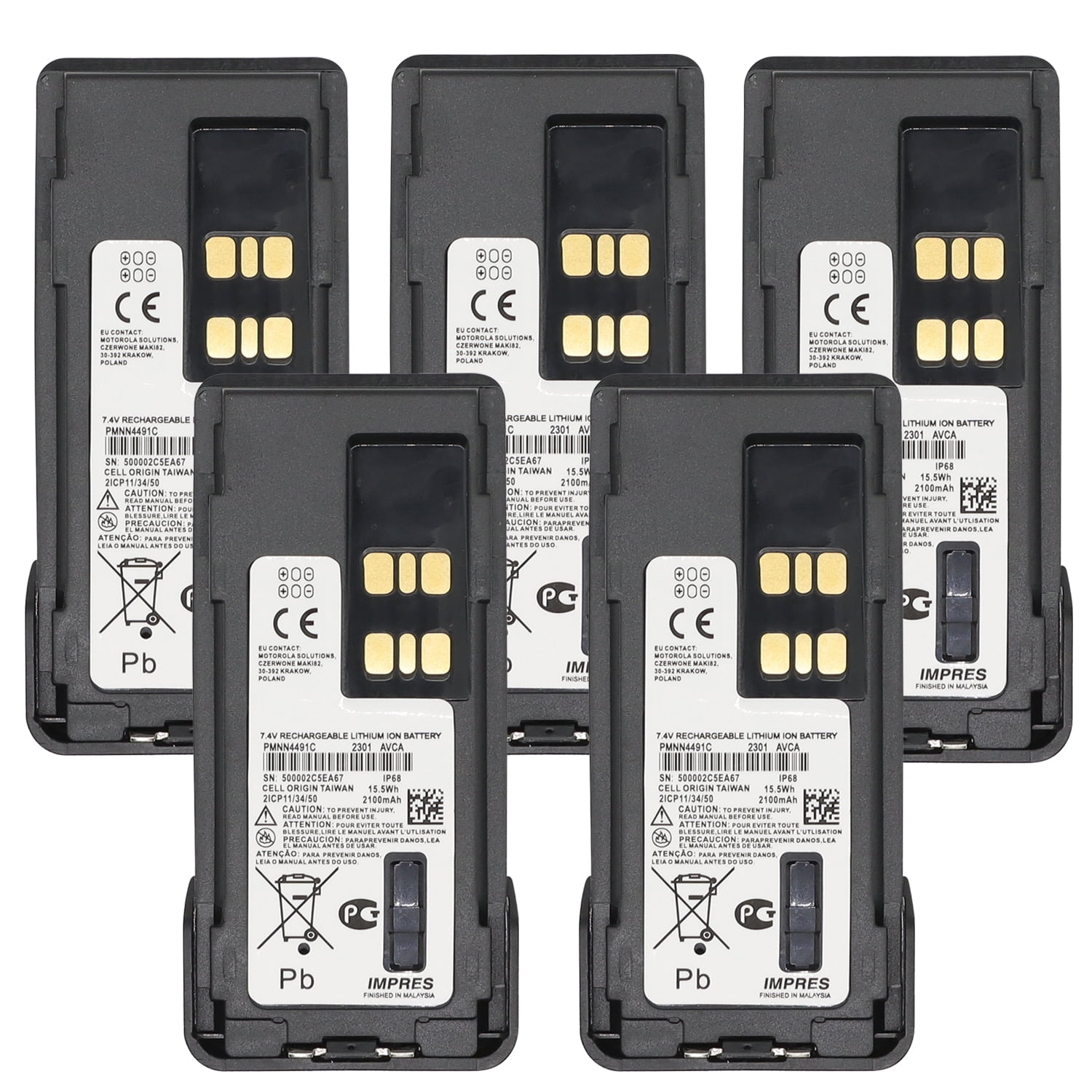 IMPRES Battery PMNN4491 For Motorola GP3338DLKP SRX2200 XPR7550e 