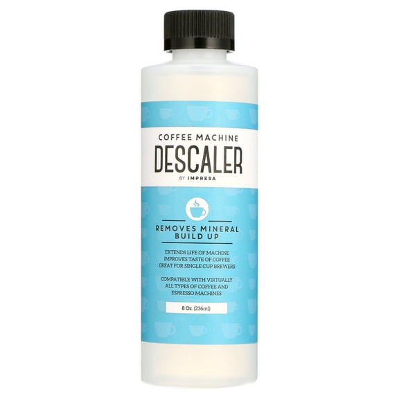 IMPRESA Coffee Machine Descaler (2 Uses Per Bottle) - Universal Descaling Solution, Compatible with Nespresso, Delonghi and All Single Use Coffee and Espresso Machines