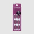 thumbnail image 1 of IMPRESS Color Press On Nails Almond , 'Purple Veil', Purple, Short Length, 30 Count, 1 of 5