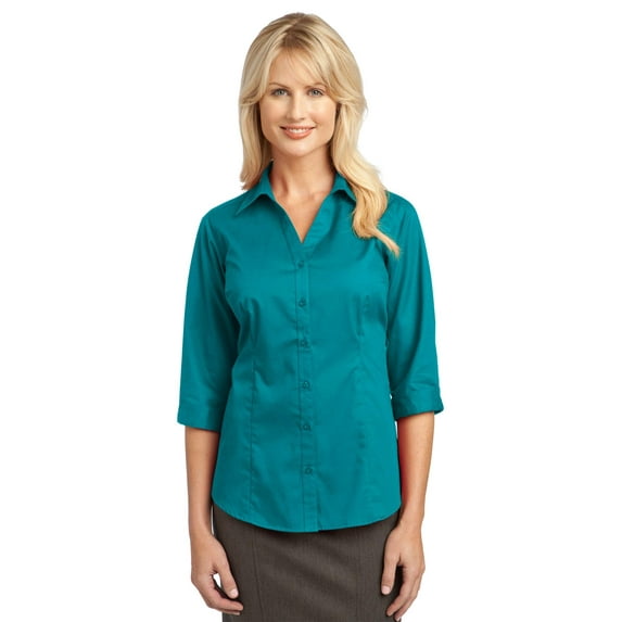 IMPROVED Port Authority Ladies 3/4-Sleeve Blouse