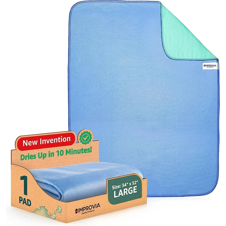 Large Incontinence Bed Pads Washable Reusable 40x55inches Bed Pads Elderly  Absorbent Underpads for Toddler,Kids,Adults