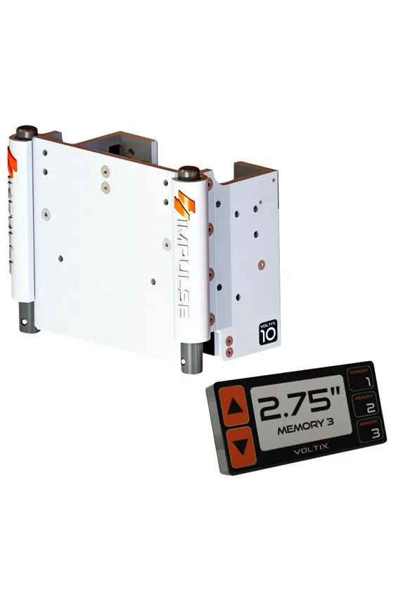 IMPULSE 10" Set Back Electric Jack Plate w/Smart Control - White Cerakote [75070-W]