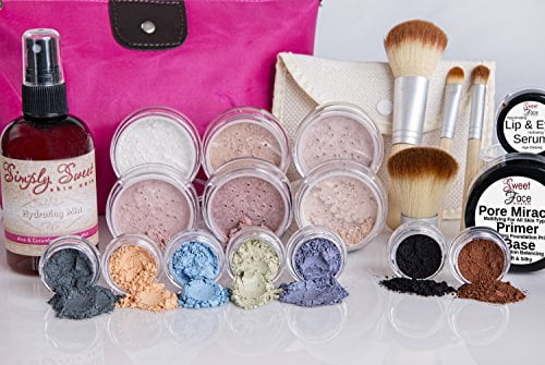 IMPULSE KIT (FAIR 1) Full Size Mineral Makeup Set Matte Foundation Bare Face Sheer Powder Cover