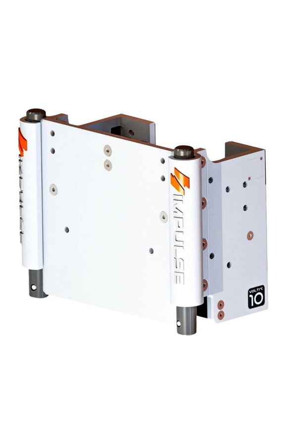 IMPULSE XL 10 Set Back Electric Jack Plate wStandard Control White Cerakote 75073W