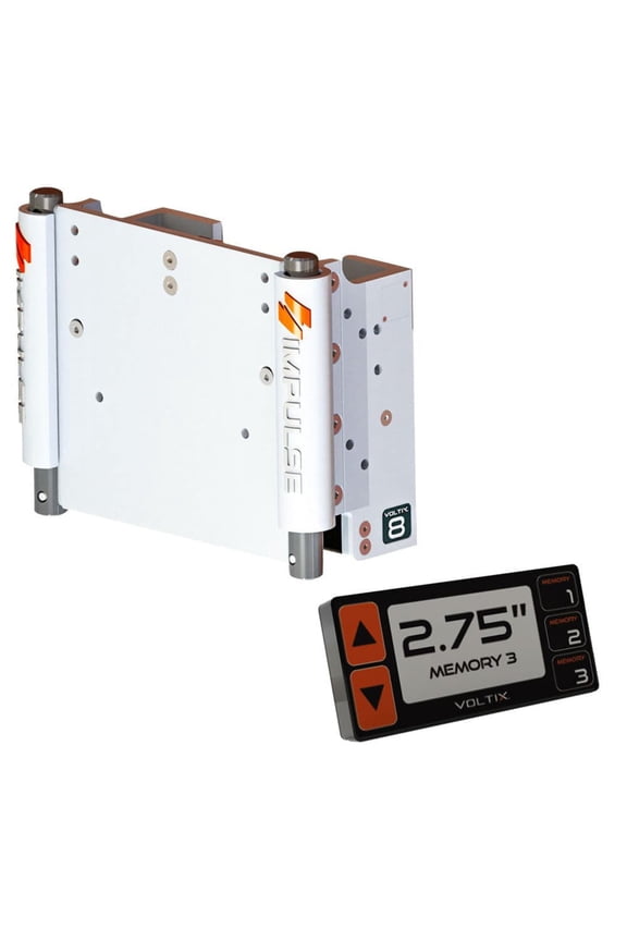 IMPULSE XL 8 Set Back Electric Jack Plate wSmart Control White Cerakote 75061W