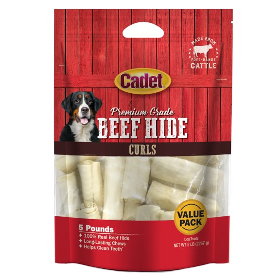 Cadet Premium Grade Beef Hide Knotted Bone 8 Inch (3 Count)