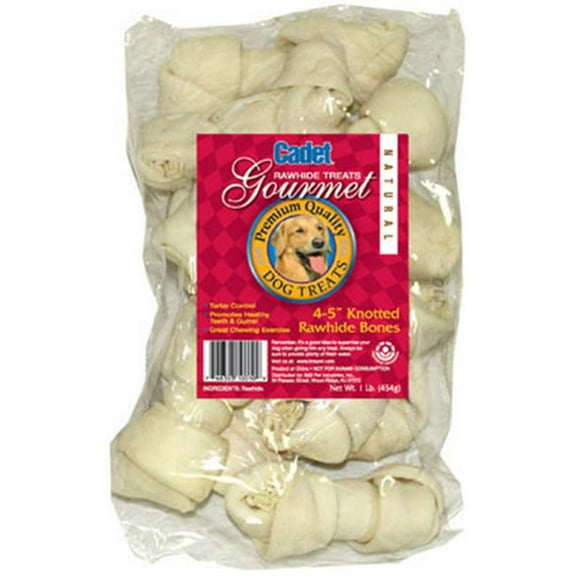 IMS Trading 10010 4 in. Natural Rawhide Bone - 1 lbs.