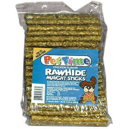 Cadet Rawhide Munchy Sticks Chicken Basted 5 inches 100 pack