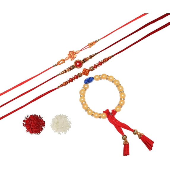 IMTRA FASHION Indian Rakhi for Raksha Bandhan Thread Rakhee Set With Roli Chawal