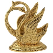 IMTRA FASHION Napkin Holder for Table, Kitchen CounterTops Pack of 2 Pcs Gold Swan Tissue Dispenser Decorative Figurine Paper Towel Organizer