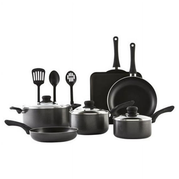 IMU-25068SET Cookware Set, Charcoal - 12 Piece