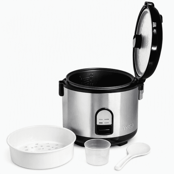 IMUSA 10-Cup Electric Rice Cooker, Silver