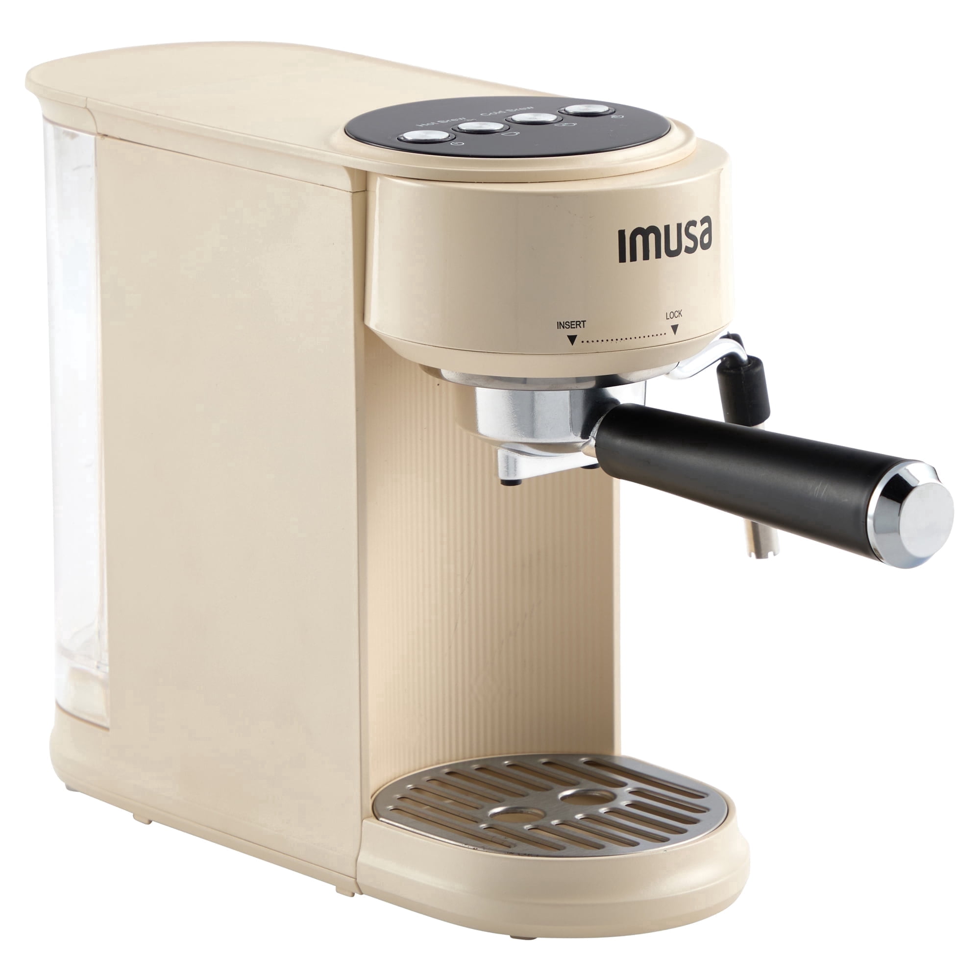 IMUSA 20 Bar, 1-2-Cup Matte Slimbrew Espresso Machine