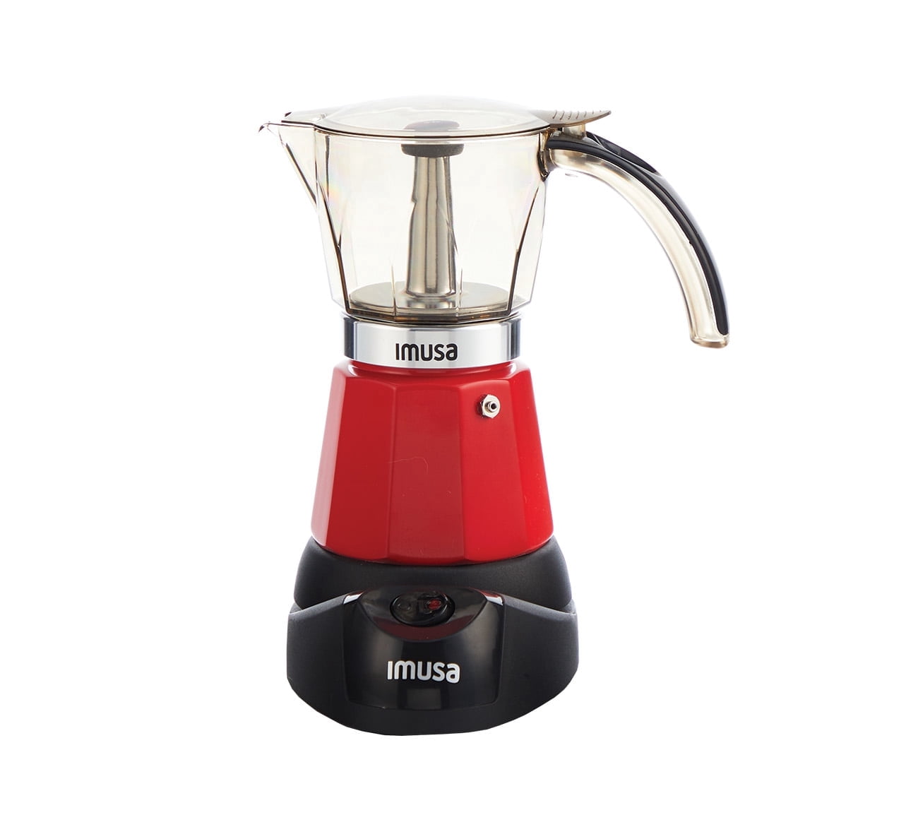 IMUSA 6 or 3cup Electric Espresso Maker, Red