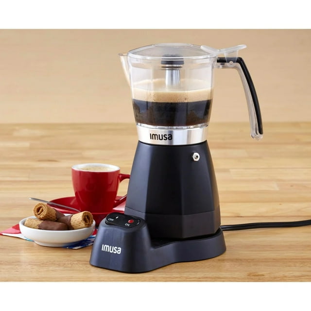 IMUSA B12060006 3 Cup & 6 Cup Electric Coffee Maker, Black