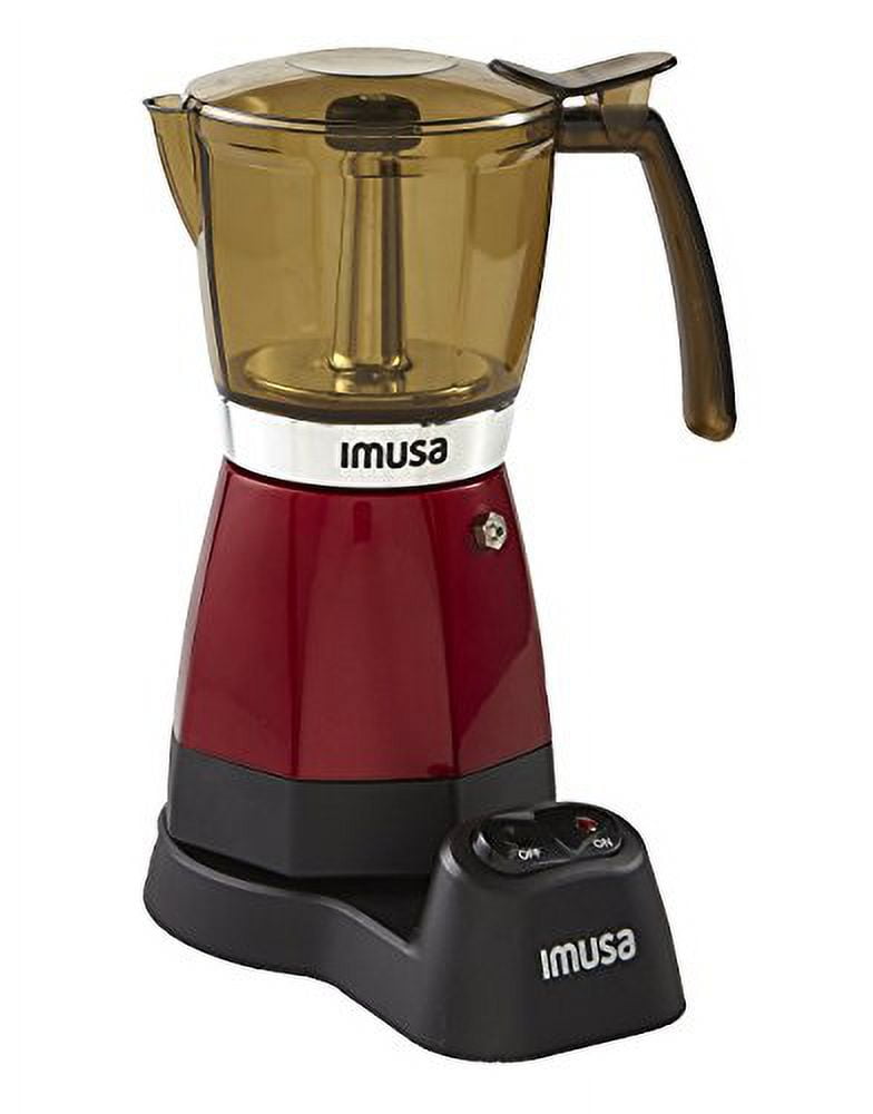 IMUSA Electric Espresso/Moka Maker Red - 6 Cup
