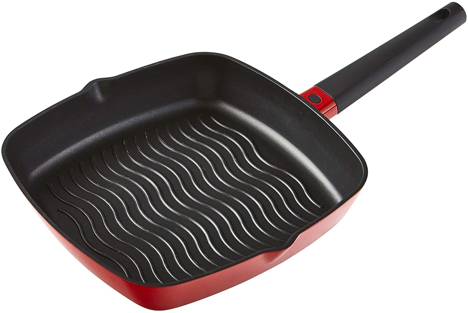 IMUSA IMU-26005 11-In. Cast Aluminum Square Casserole, Red