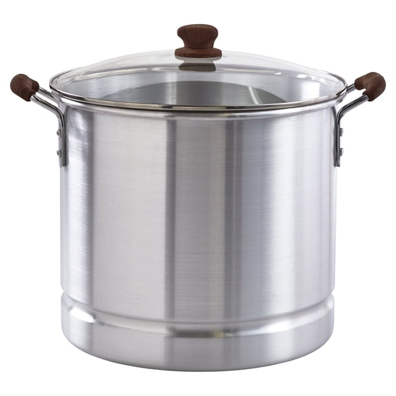 IMUSA MEXICANA-332 32-Qt. Steamer with Glass Lid & Wood-Look Handles