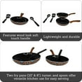 thumbnail image 1 of IMUSA Nonstick Ceramic Cookware Set 4-Piece 8in/10in with Soft-Touch Handles, Aluminum, Black, 1 of 6