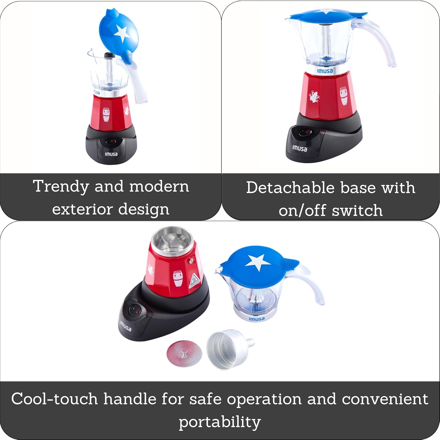 Coffee Machine Rico IMUSA Puerto Rico Boricua Flag Espresso Maker 6 Cup or 3 Cup | Limited ...