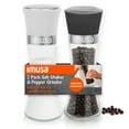 thumbnail image 1 of IMUSA Salt and Pepper Grinder Set, 2 Pack Glass Salt Shaker and Pepper Mill, Adjustable, 1 of 7