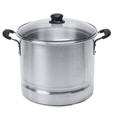 IMUSA MEXICANA-424 24-Quart Aluminum Steamer with Glass Lid