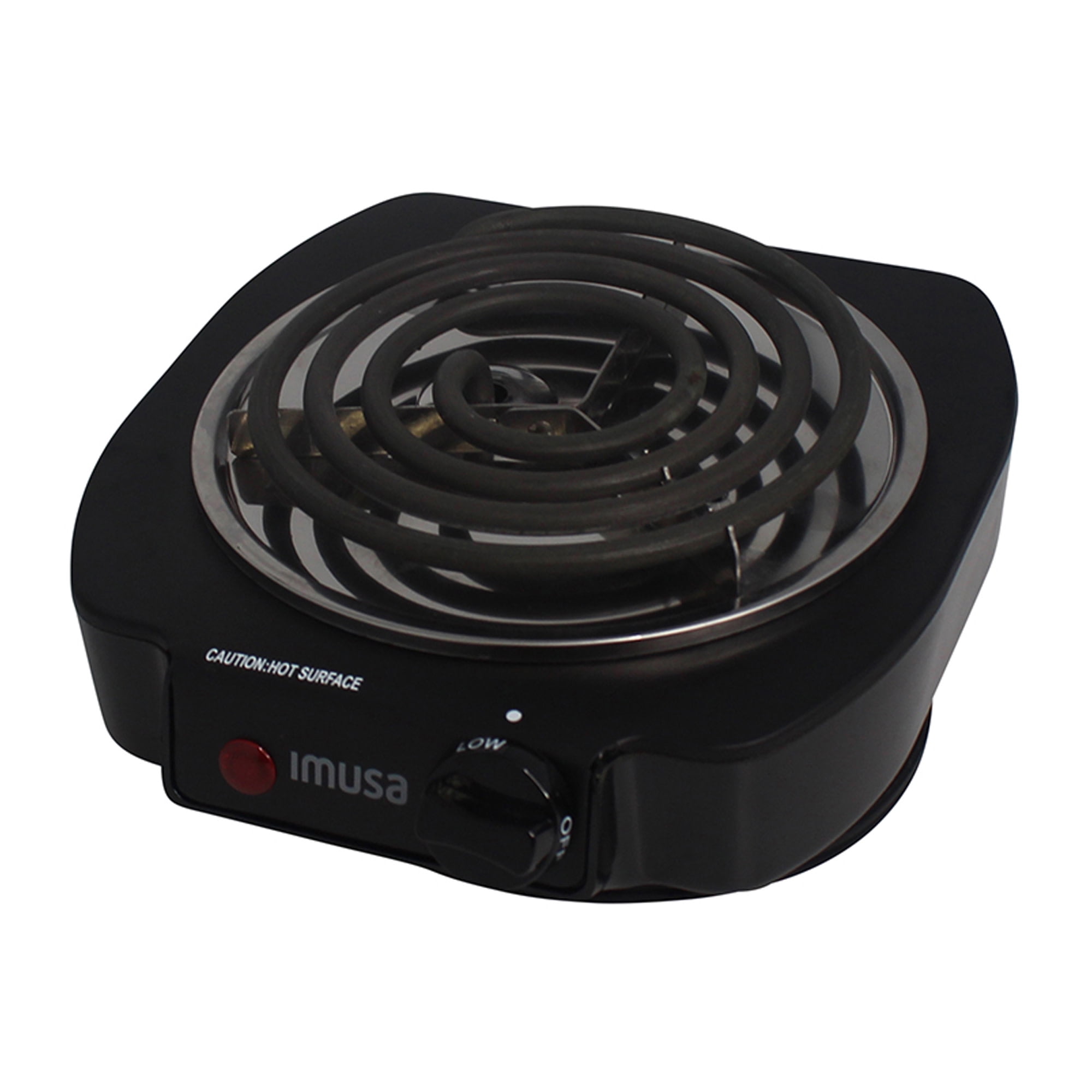 Compact Black Thermoplastic Single Burner Hot Plate