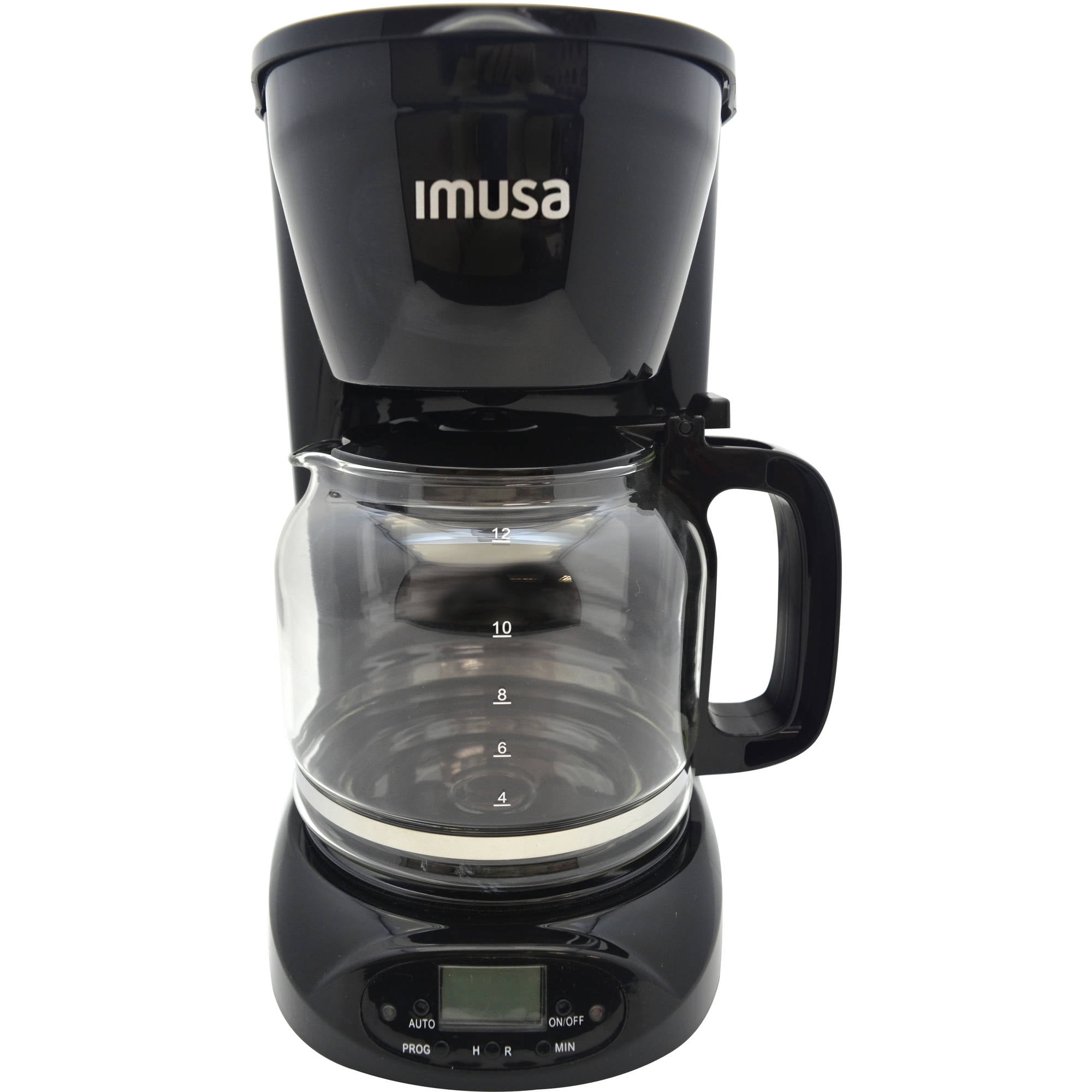 IMUSA USA GAU18210B Programmable Coffee Maker 12Cup, Black